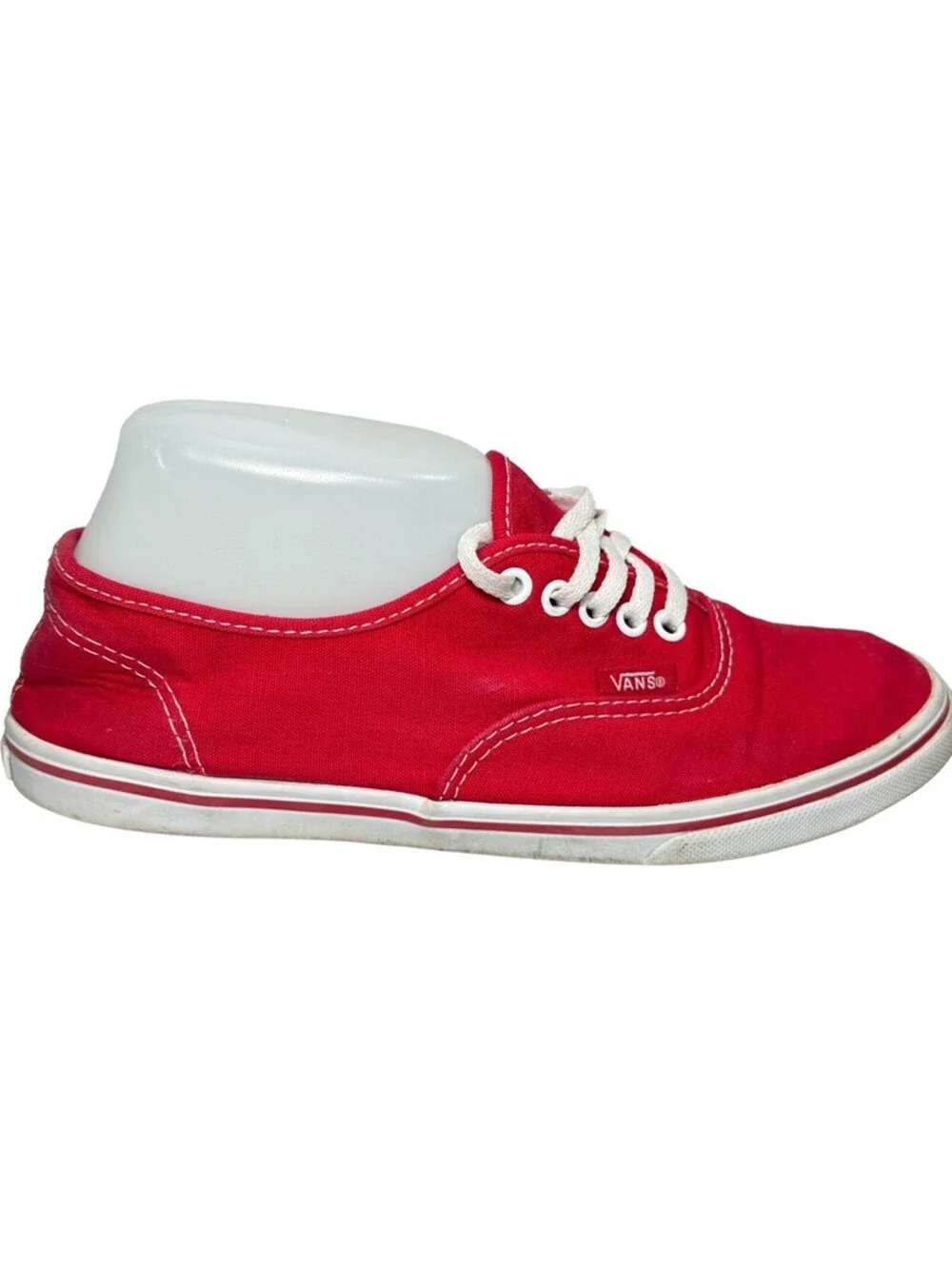 VANS OFF THE WALL UNISEX LOW SNEAKER Mens 5.5 Womens 7 Laces Red / Dark Pink